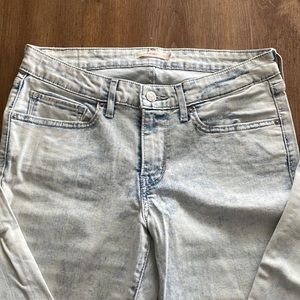 Levi 711 Skinny Acid Washed Jeans